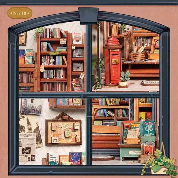 Book Nook Jakes Bookery – oświetlenie LED rozświetlające księgarnię
