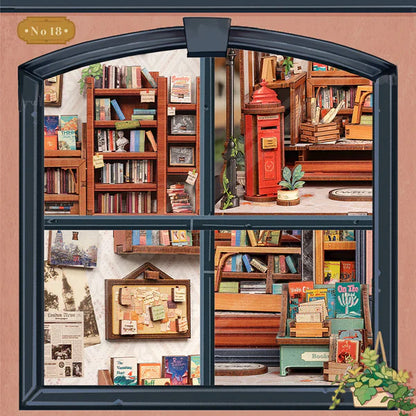 Book Nook Jakes Bookery – oświetlenie LED rozświetlające księgarnię