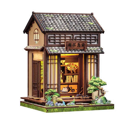 Book Nook Kirishima Tea House – oświetlenie LED oddające spokojny nastrój