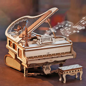 puzzle drewniane 3d pianino