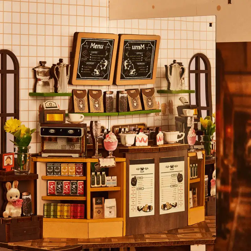 Book Nook Holiday Cafe – oświetlenie LED budujące ciepły nastrój