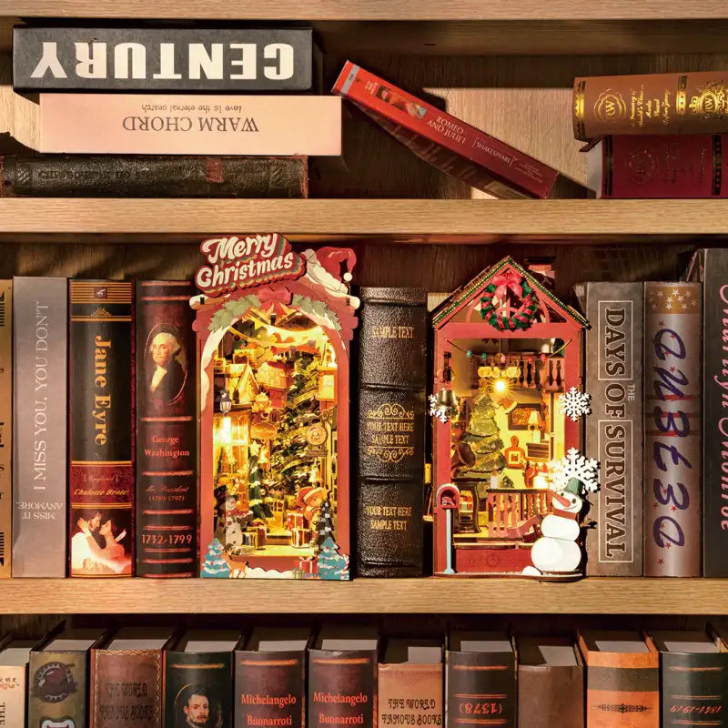 Book Nook Christmas Street – oświetlenie LED rozświetlające świąteczną uliczkę