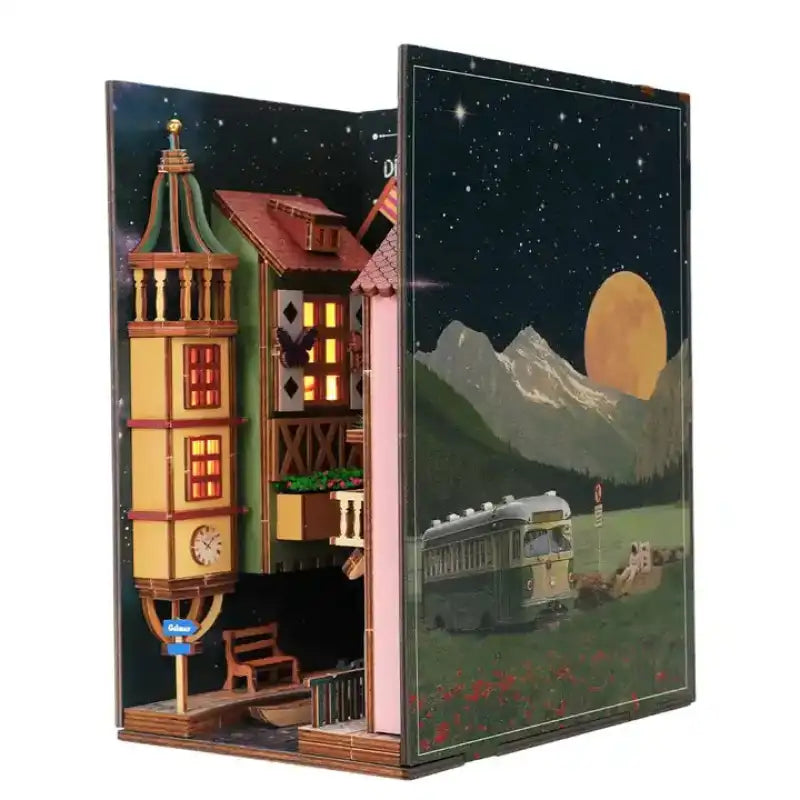 Book Nook Dreamland Of Alsace – kolorowe alzackie domki w miniaturze, detale
