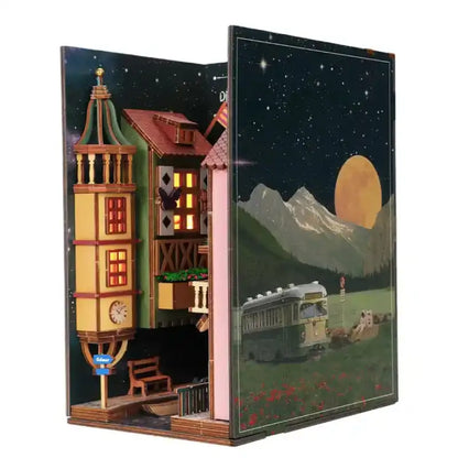 Book Nook Dreamland Of Alsace – kolorowe alzackie domki w miniaturze, detale