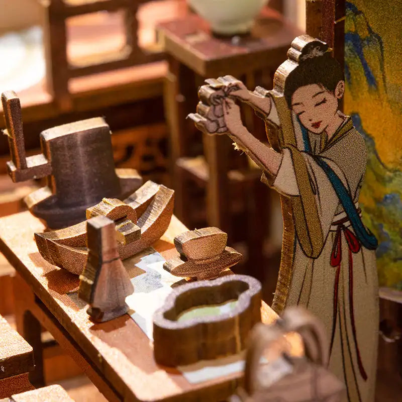 Book Nook Elegant Song Dynasty – zestaw DIY przed montażem