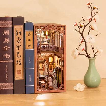 Book Nook Elegant Song Dynasty – elegancka chińska architektura dynastii Song, diorama DIY z LED