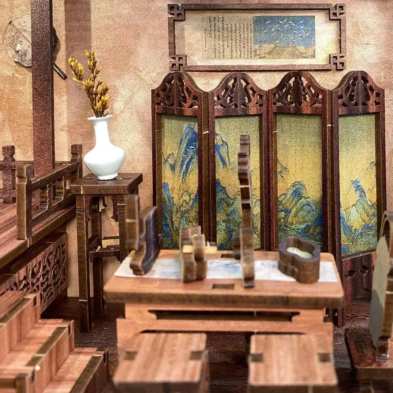 Book Nook Elegant Song Dynasty – wnętrze dioramy z oświetleniem LED