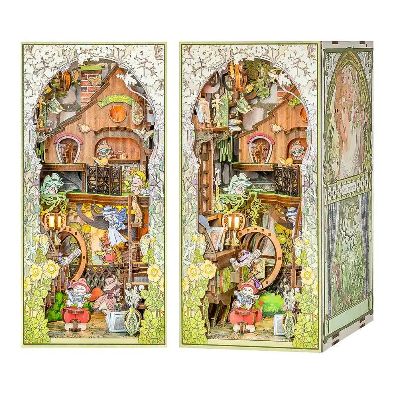 Book Nook Elven Paradise – leśne detale i wróżki w miniaturze