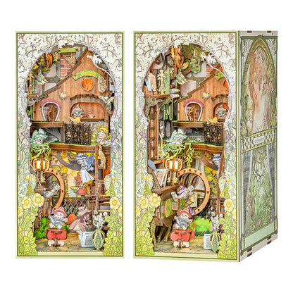 Book Nook Elven Paradise – leśne detale i wróżki w miniaturze