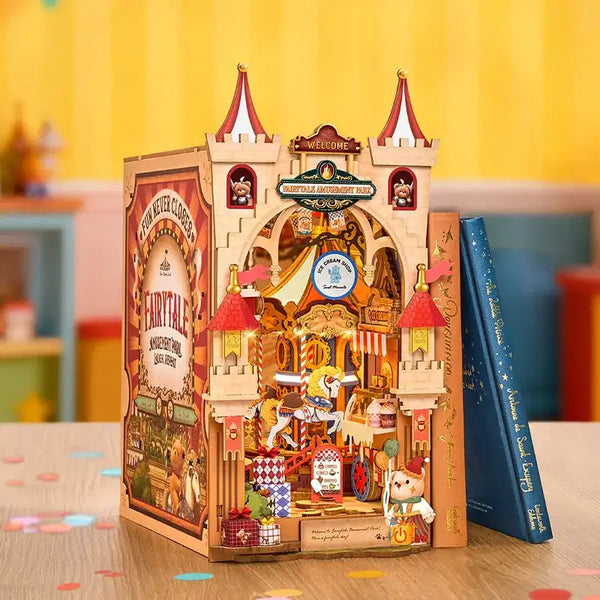 Book Nook Fairytale Amusement Park – baśniowy park rozrywki, diorama DIY z oświetleniem LED