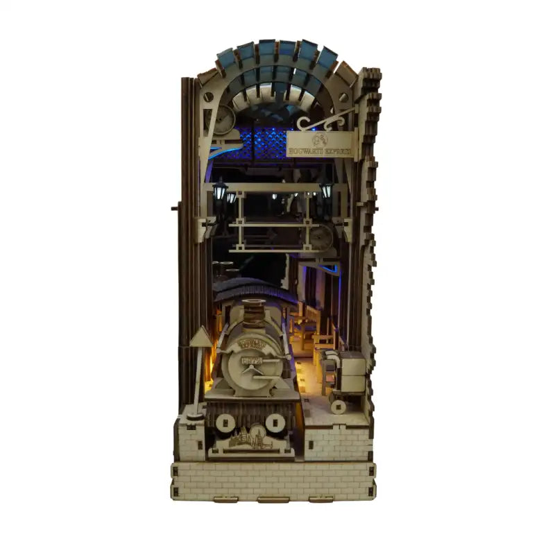 Book Nook Wizard Train Platform – magiczny peron King's Cross, diorama DIY z oświetleniem LED