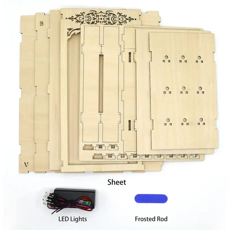 Book Nook Blank DIY Kit – konstrukcja drewnianej bazy DIY