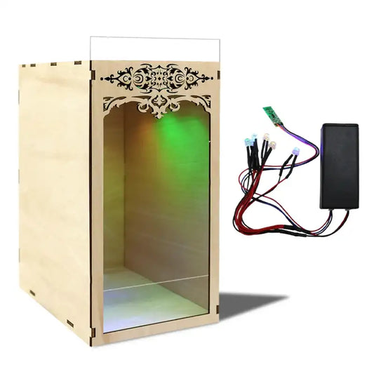 Book Nook Blank DIY Kit – pusta drewniana baza do stworzenia własnej dioramy