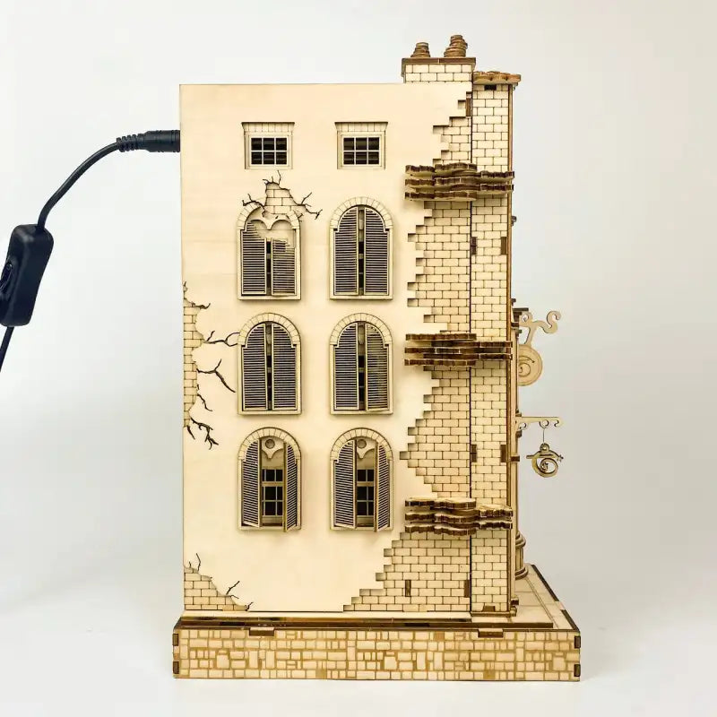 Book Nook Wizard Wand Shop – sklep z różdżkami DIY z LED – detale produktu 23