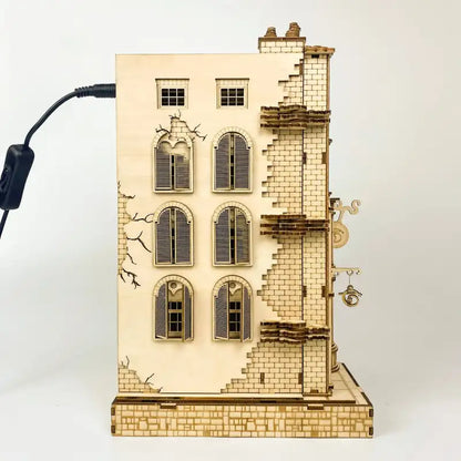 Book Nook Wizard Wand Shop – sklep z różdżkami DIY z LED – detale produktu 23