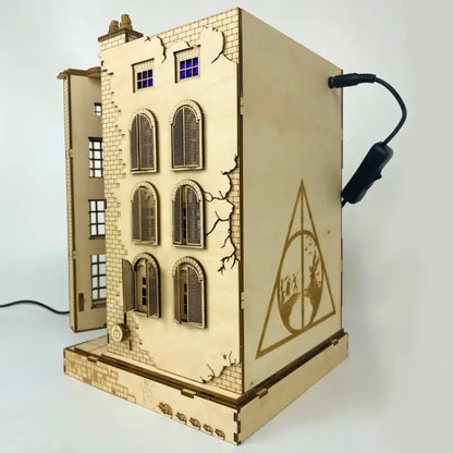 Book Nook Wizard Wand Shop – sklep z różdżkami DIY z LED – detale produktu 13