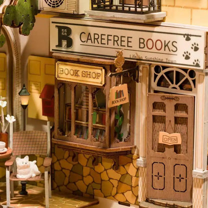 Book Nook Sunlit Town – śródziemnomorska uliczka w scenerii