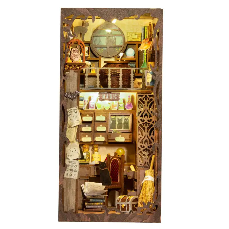 Book Nook Magic Apothecary – buteleczki z miksturami w miniaturze, detale