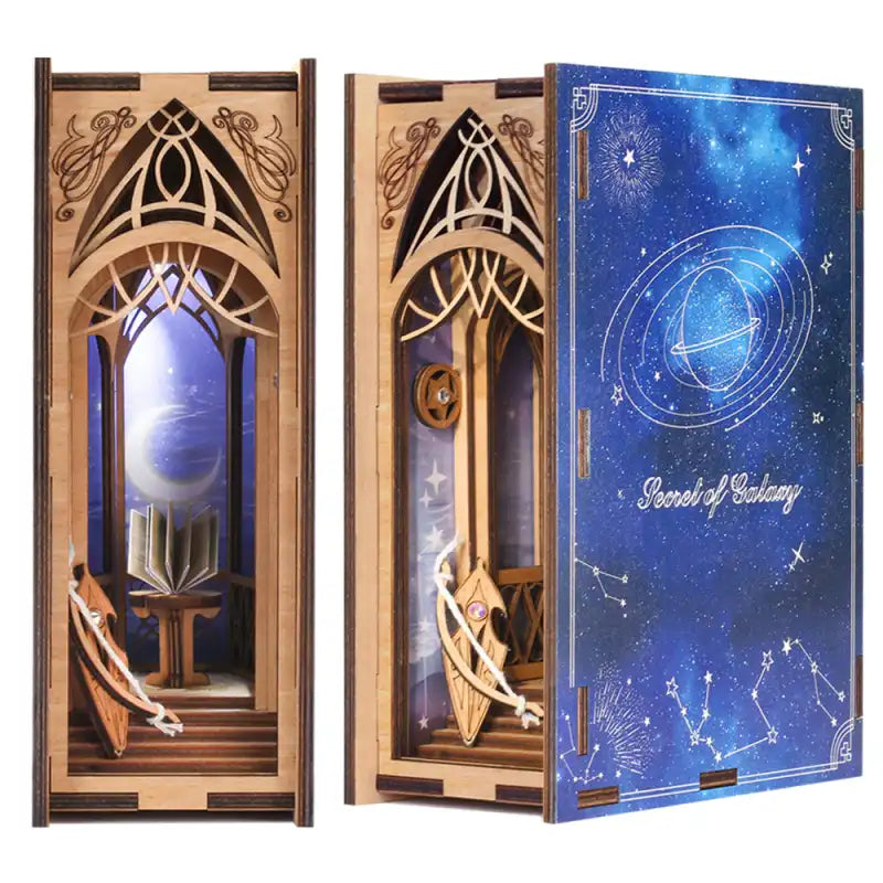 Book Nook Galaxy Secret – kosmiczne detale i gwiazdy w miniaturze