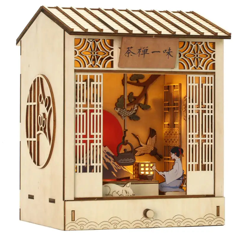 Book Nook Zen Tea House – oświetlenie LED oddające nastrój zen