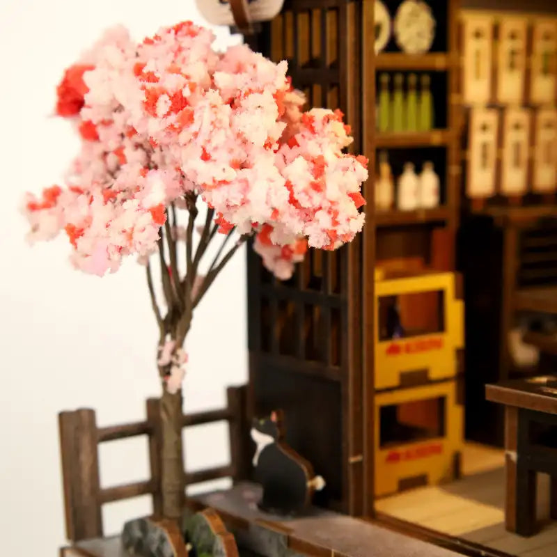 Złożony Book Nook Tokyo Shop na półce z książkami