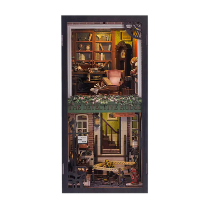 Book Nook Rose Detective Agency – detale biurka detektywa w miniaturze