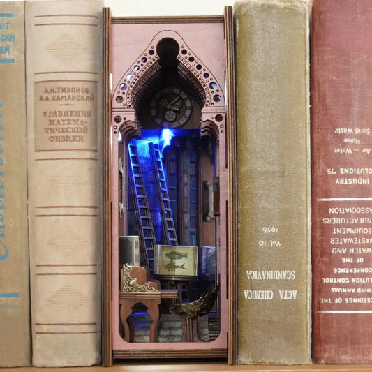 Book Nook Sailing Adventure – morska przygoda odkrywców, diorama DIY z oświetleniem LED