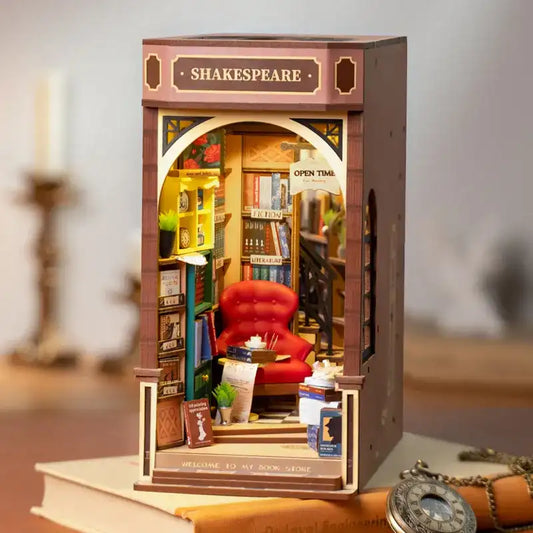 Book Nook Shakespeare Theater – miniaturowy teatr, diorama DIY z oświetleniem LED