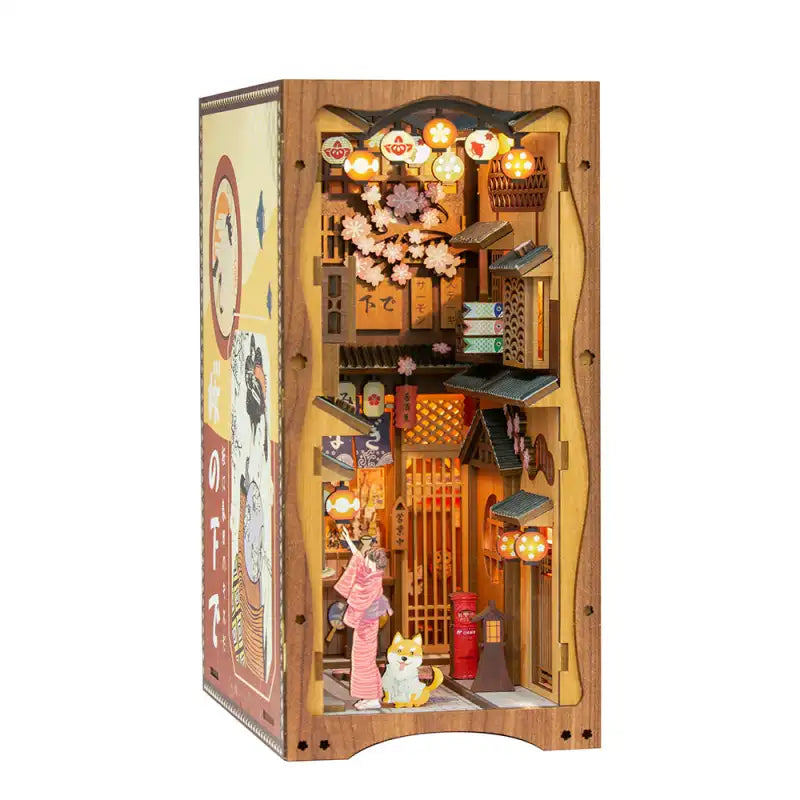 Book Nook Sakura Tree – japońskie wnętrze baru w scenerii dioramy