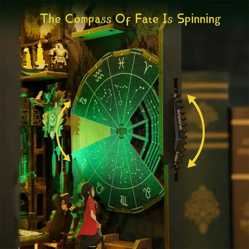 Book Nook Tarot Divination – karty tarota i akcesoria wróżbiarskie w miniaturze