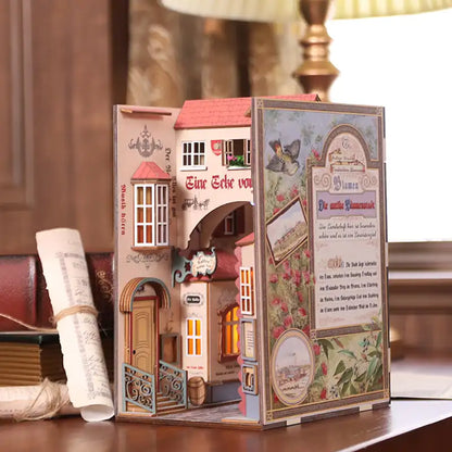 Book Nook Ancient Flower City – kwiatowe uliczki w miniaturze, detale