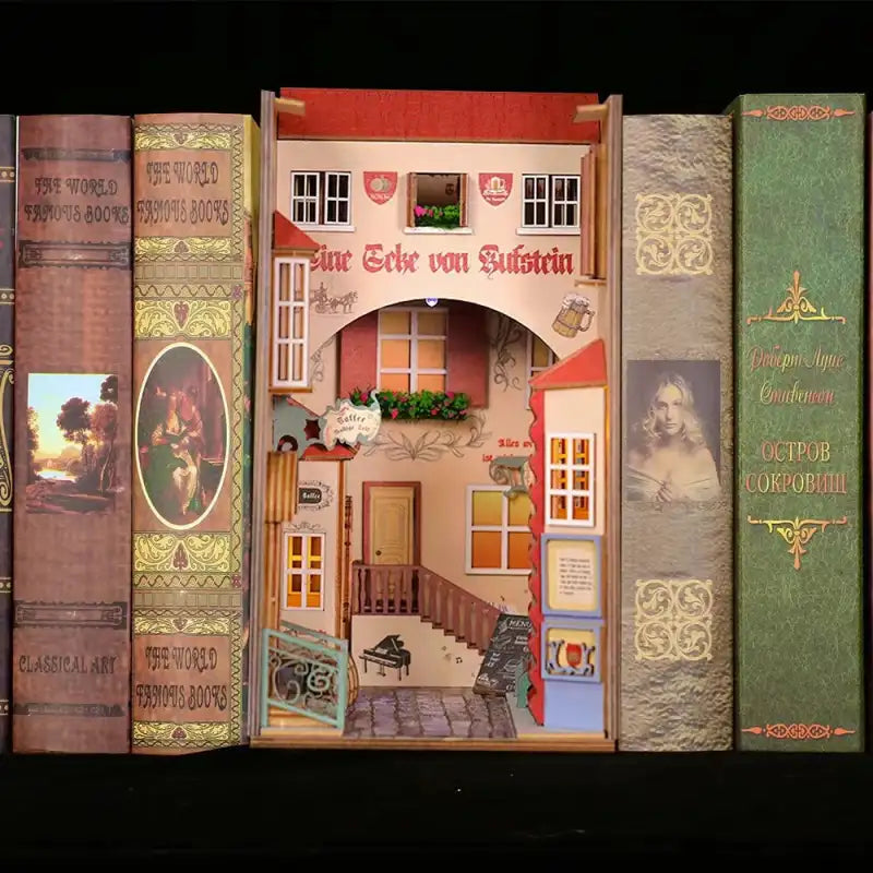 Book Nook Ancient Flower City – oświetlenie LED rozświetlające romantyczną scenę
