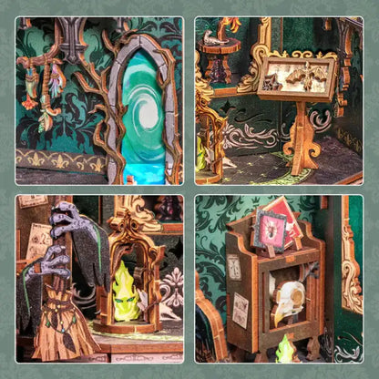Book Nook Darkness Herbarium – oświetlenie LED podkreślające nastrój