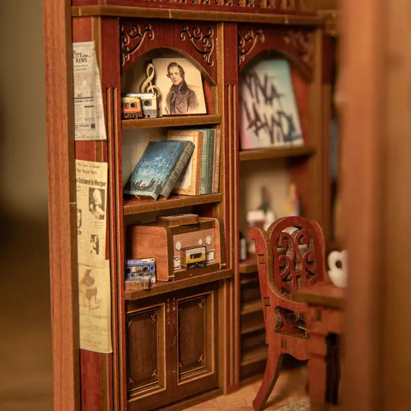 Book Nook Secret Rhythm – dolny poziom z detalami sceny