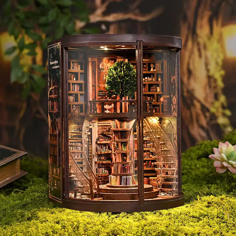 Book Nook Wisdom Ring Book Repository – oświetlenie LED rozświetlające bibliotekę