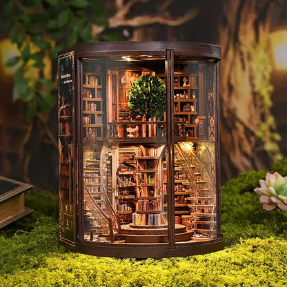 Book Nook Wisdom Ring Book Repository – oświetlenie LED rozświetlające bibliotekę