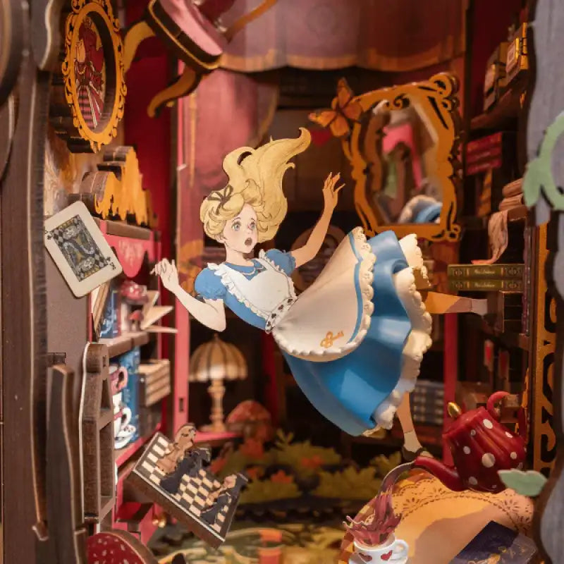 Book Nook Fall Into Wonder – perspektywa upadku do krainy cudów