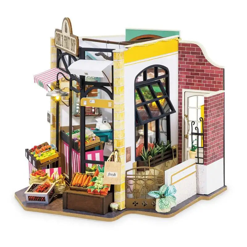 Sklep owocowy Carla – wnętrze miniaturowego domku