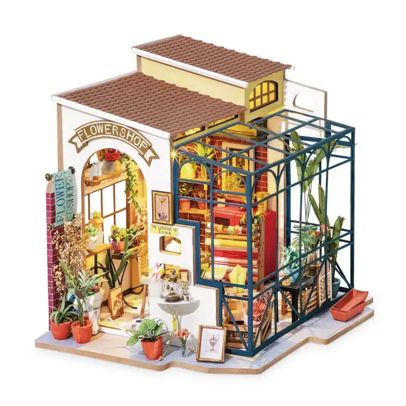 Kwiaciarnia Emily – wnętrze miniaturowego domku