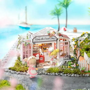 Miniaturowy Dom Honey Ice Cream Shop