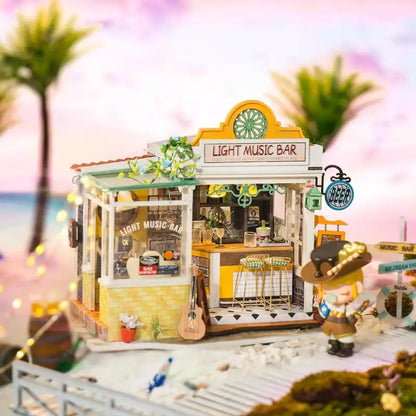 Muzyczny bar – wnętrze miniaturowego domku