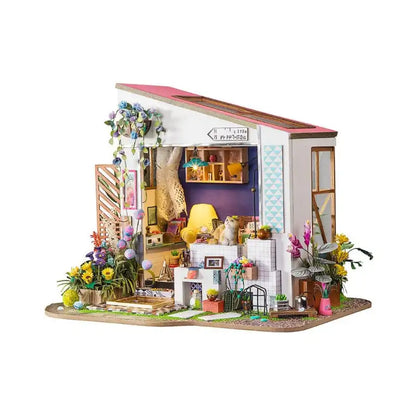 Miniaturowy domek Weranda Lily – zestaw DIY z LED – gotowy model