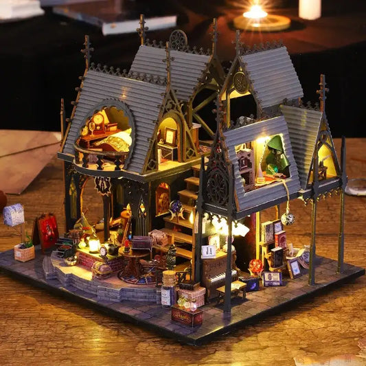 Miniaturowy domek Magiczny Wszechświat – zestaw DIY z LED – gotowy model