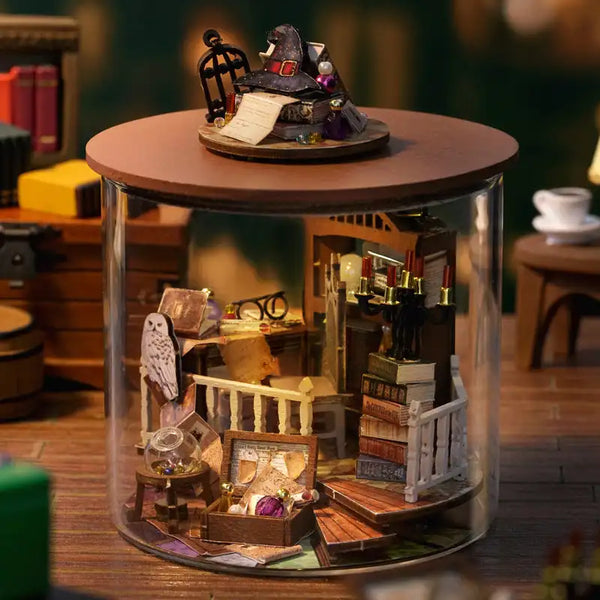 Miniaturowy domek Magiczny dom – zestaw DIY z LED – gotowy model