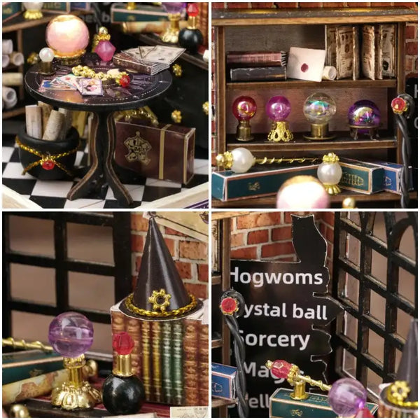Magia księżyca – wnętrze miniaturowego domku