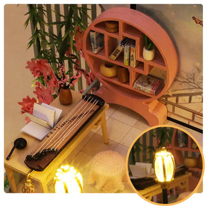 Pawilon Guqin – miniaturowe meble i dekoracje