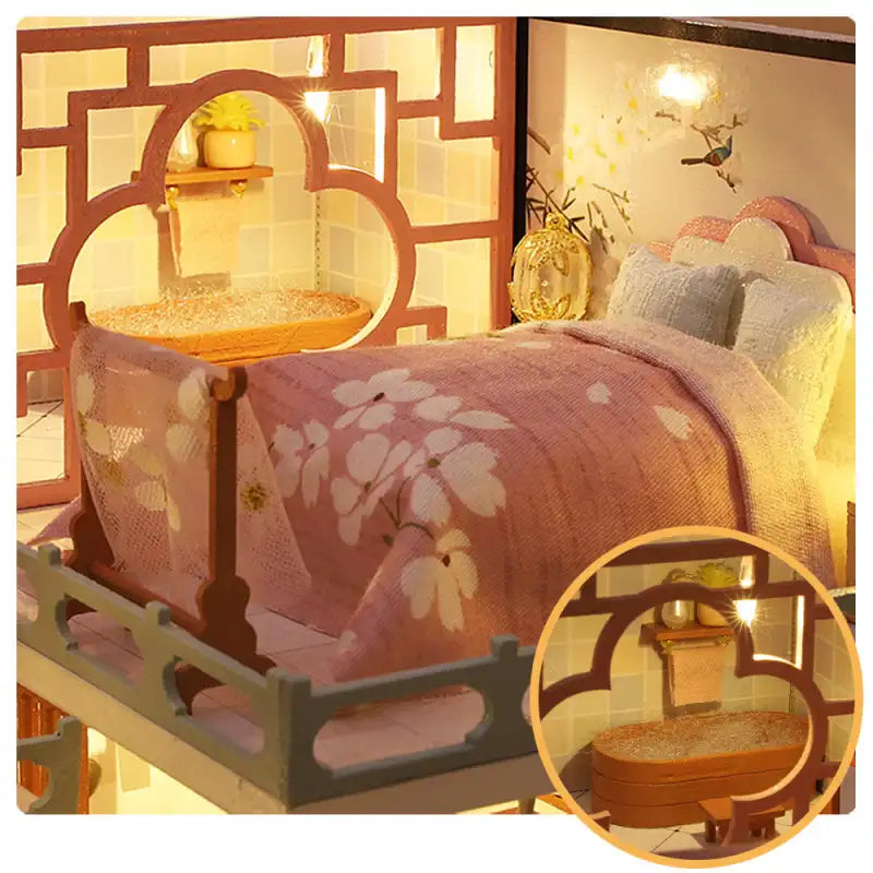 Pawilon Guqin – detale zestawu DIY