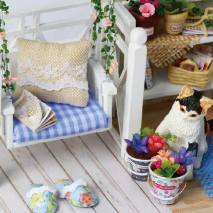 Salon ogrodowy – miniaturowe meble i dekoracje