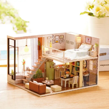 Miniaturowy domek Czas dla siebie – zestaw DIY z LED – gotowy model