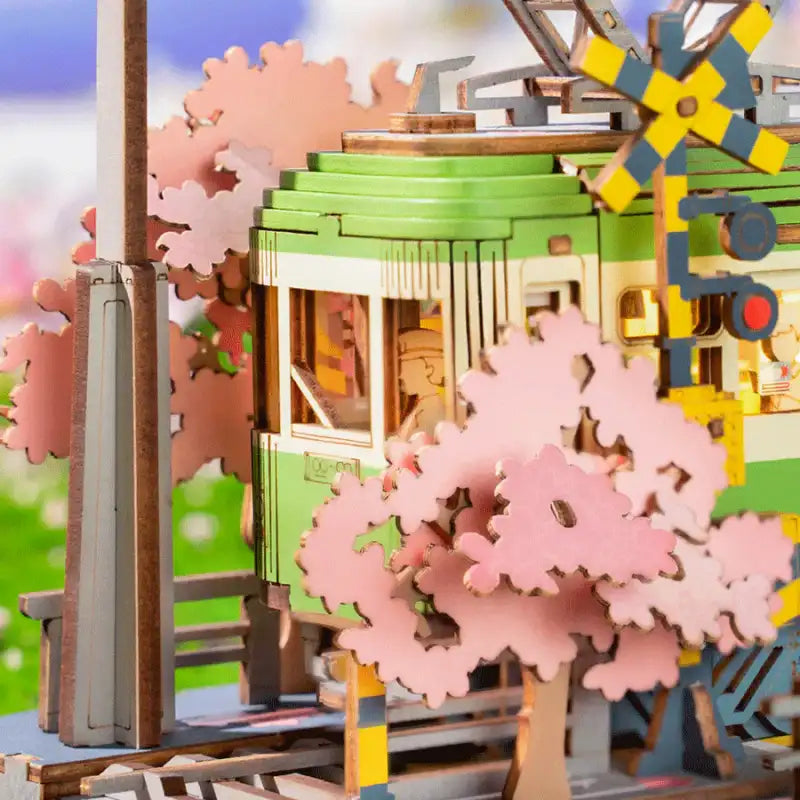 Puzzle 3D Japonia – scena z kwitnącą wiśnią – dodatkowe ujęcie produktu